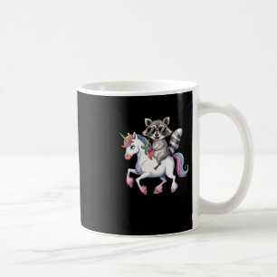 Mug Raccoon équitation Unicorn mignon Imaginaire anima