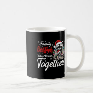 Mug Raccoon Famille Noël Faire des souvenirs ensemble