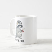 Mug Raccoon Graduation Personalized (Devant gauche)