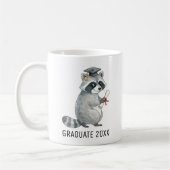 Mug Raccoon Graduation Personalized (Gauche)