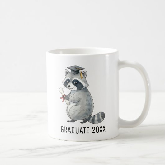 Mug Raccoon Graduation Personalized (Droite)