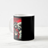 Mug Raccoon Kimono Eating Ramen Japanese Food Art Men (Devant gauche)