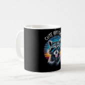 Mug Raccoon mignon mais feral Funny (Devant gauche)