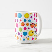 Mug Raccoon personnalisé doux avec Rainbow Heart (Devant droit)