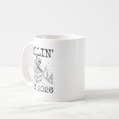 Mug Raccoon Rolling Into 2026 Happy New Year 2026  (Devant gauche)