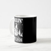 Mug Raccoon Rolling Into 2026 Happy New Year 2026 Funn (Devant gauche)