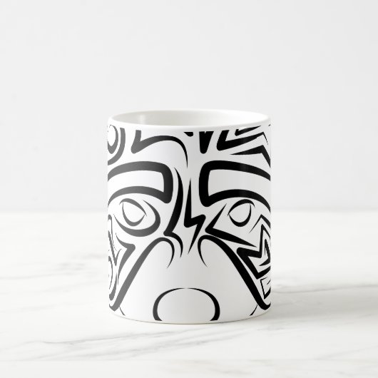 Mug Raccoon tribal noir et blanc (Centre)