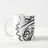 Mug Raccoon tribal noir et blanc (Gauche)
