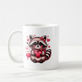 Mug Raccoon Valentine Hearts (Gauche)