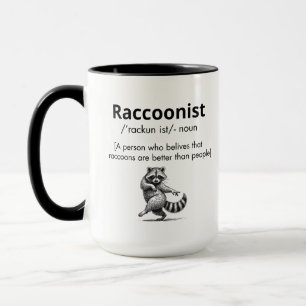 Mug Raccooniste Définition, amant de raton laveur, nom