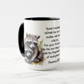 Mug Raccoons mignons Ami Proverbes Amitié Citation (Devant gauche)