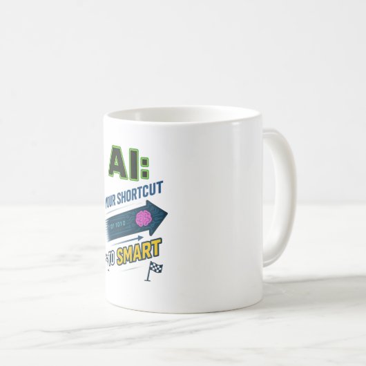 Mug Raccourci AI vers une intelligence artificielle am (Devant droit)