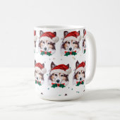 Mug Races de chiens Sheltie Étoiles de Noël (Devant droit)