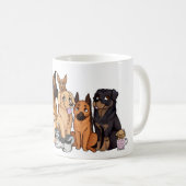 Mug Races mignonnes de chien (Devant droit)