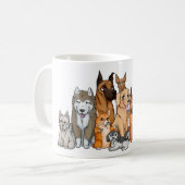 Mug Races mignonnes de chien (Devant gauche)