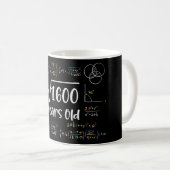 Mug Racine carré de 1600 40e anniversaire 40 ans Cadea (Devant droit)