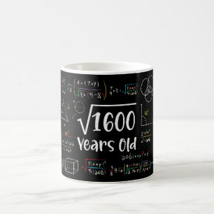 Mug Racine carré de 1600 40e anniversaire 40 ans Cadea