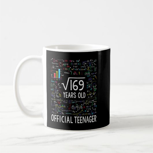 Mug Racine carré De 169 13 Ans Adolescent Officiel (Gauche)