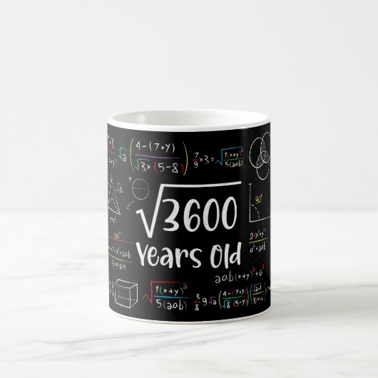 Mug Racine carré de 3600 60e anniversaire 60 ans Cadea (Centre)