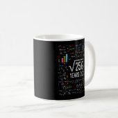 Mug Racine carré Du 256 16E 16 Anniversaire Math (Devant droit)