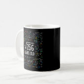 Mug Racine carré Du 256 16E 16 Anniversaire Math (Devant gauche)