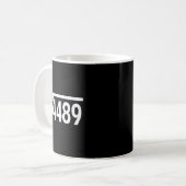 Mug Racine carrée 4489 Prof de maths drôle Six Sept 67 (Devant gauche)