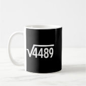 Mug Racine carrée 4489 Prof de maths drôle Six Sept 67 (Gauche)