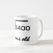 Mug Racine carrée de 6400 80 années (Devant droit)