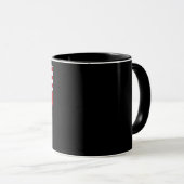 Mug Racines canadiennes Demi-drapeau américain Canada (Devant droit)