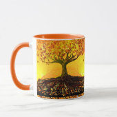 Mug Racines D'Art Originales Courir Profondément Orang (Gauche)