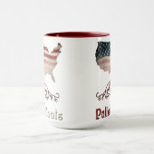 Mug Racines polonaises, drapeaux américains polonais (Centre)