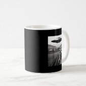 Mug Racoon Selfie With Alien Ufo Funny Racoon Alien Bi (Devant droit)