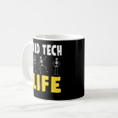 Mug Rad Tech Humour Skeletons Radiologie Xray (Devant gauche)
