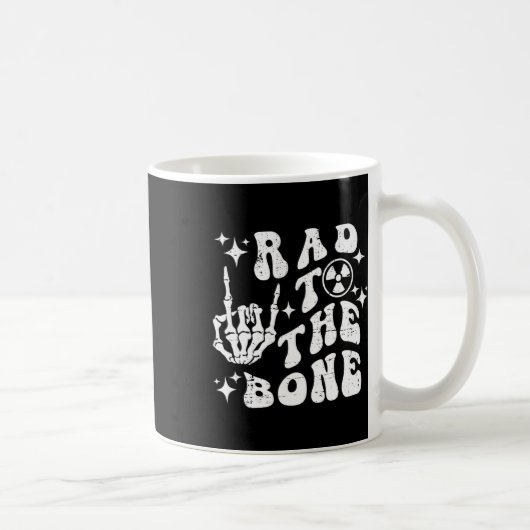 Mug Rad To Bone Funny Skeleton Rock Halloween Hallowee (Droite)
