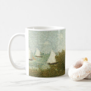 Mug Rade de Grandcamp par Georges Seurat, Art Vintage