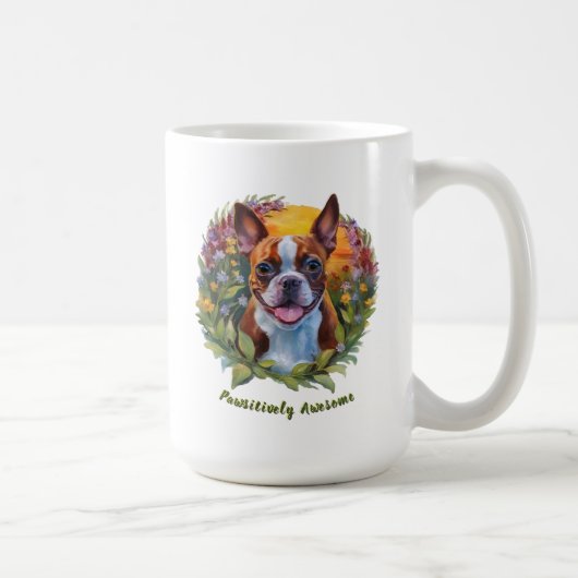 Mug Radiant Boston Terrier Mug, Gili's mignon animaux (Droite)