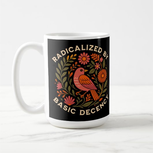 Mug Radicalement par la décence de base des oiseaux (Gauche)