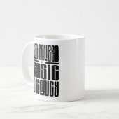 Mug Radicalement Par La Décence Fondamentale Citation  (Devant gauche)