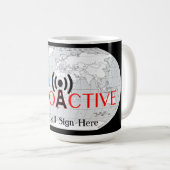 Mug Radio amateur mondiale active (Devant droit)