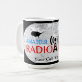 Mug Radio amateur mondiale active (Devant gauche)
