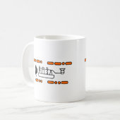 Mug Radio Jambon amateur Code Morse CQ Dx (Devant gauche)