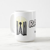 Mug radio jambon avec répéteur et indicatif d'appe (Devant gauche)