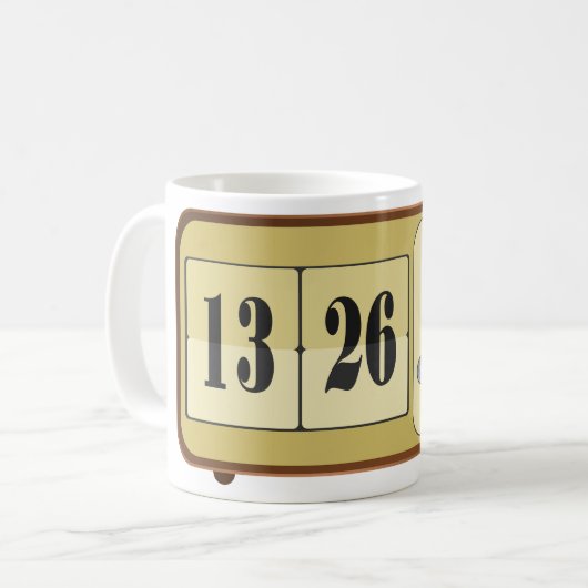 Mug Radio rétro-horloge (Devant gauche)