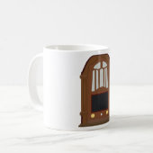 Mug Radio vintage en bois (Devant gauche)