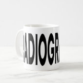 Mug RADIOGRAPHER Typographie noire (Devant gauche)
