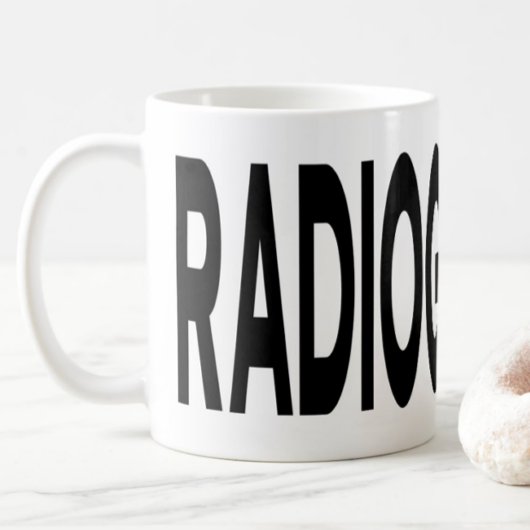 Mug RADIOGRAPHER Typographie noire