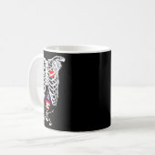 Mug Radiographie Skeleton Grossesse drôle (Devant gauche)