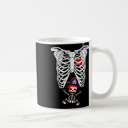 Mug Radiographie Skeleton Grossesse drôle (Droite)