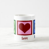 Mug Radiologie de l'amour de la paix (Centre)