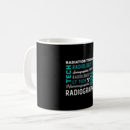 Mug Radiologie Technicien Radiothérapie Xray Tech (Devant gauche)